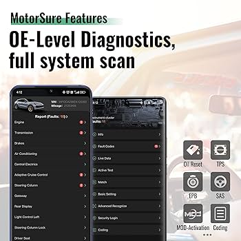Amazon.co.jp: MotorSure OBD2 診断スキャンツール 双方向